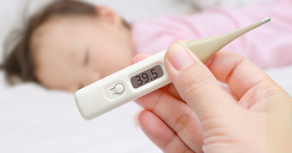 Температура і фебрильні судоми у немовлят під час ГРВІ